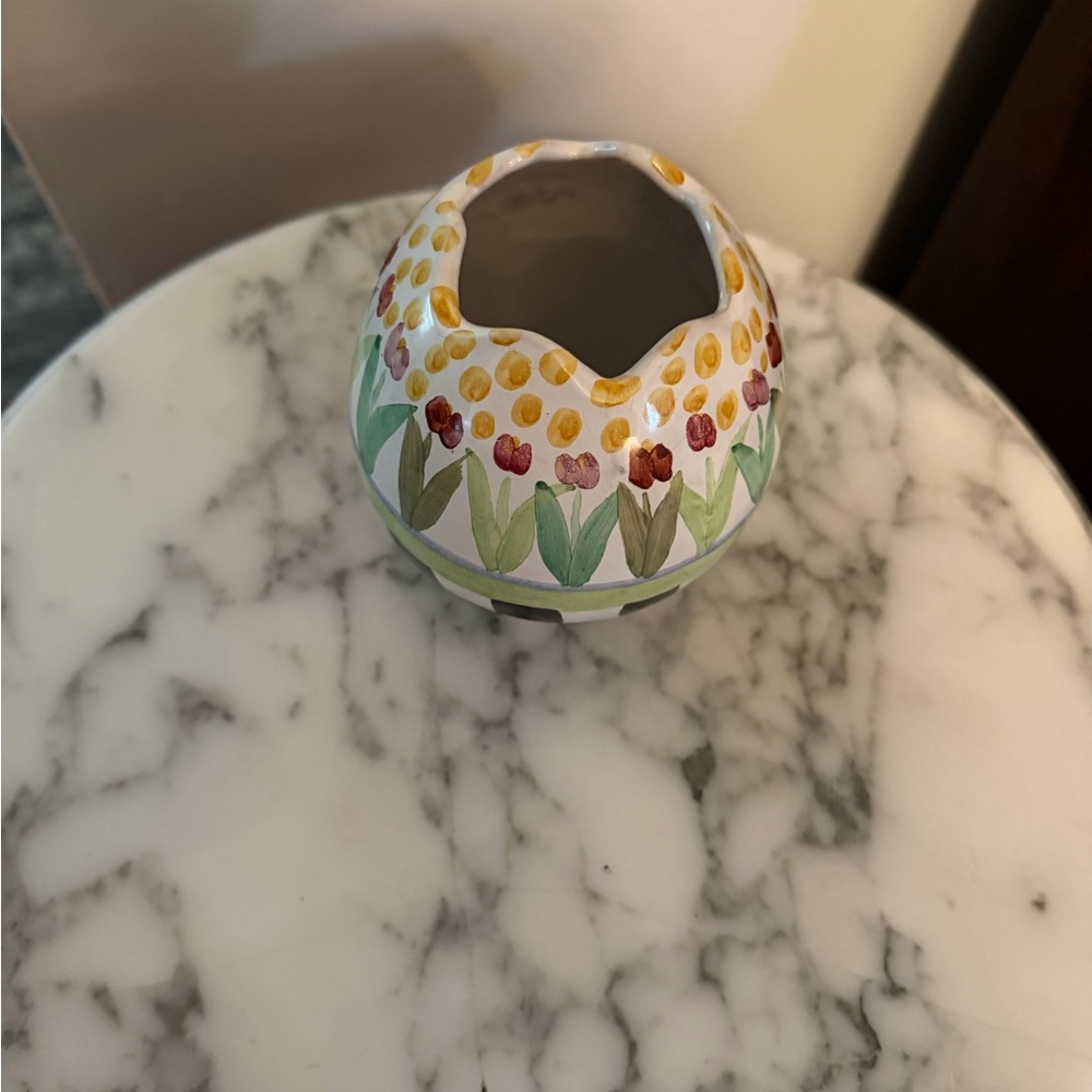 MacKenzie-Childs Limited Edition Tulip Garden Egg Vase – Aurora NY – 2021 - Picture 2 of 4